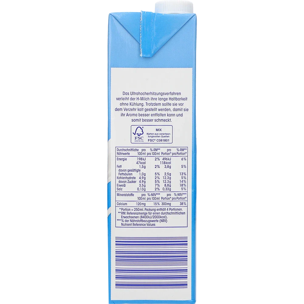 ja! H-Milch Gvo-Frei 1,5%