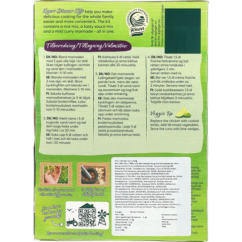 Knorr Dinner Kit Chicken Curry