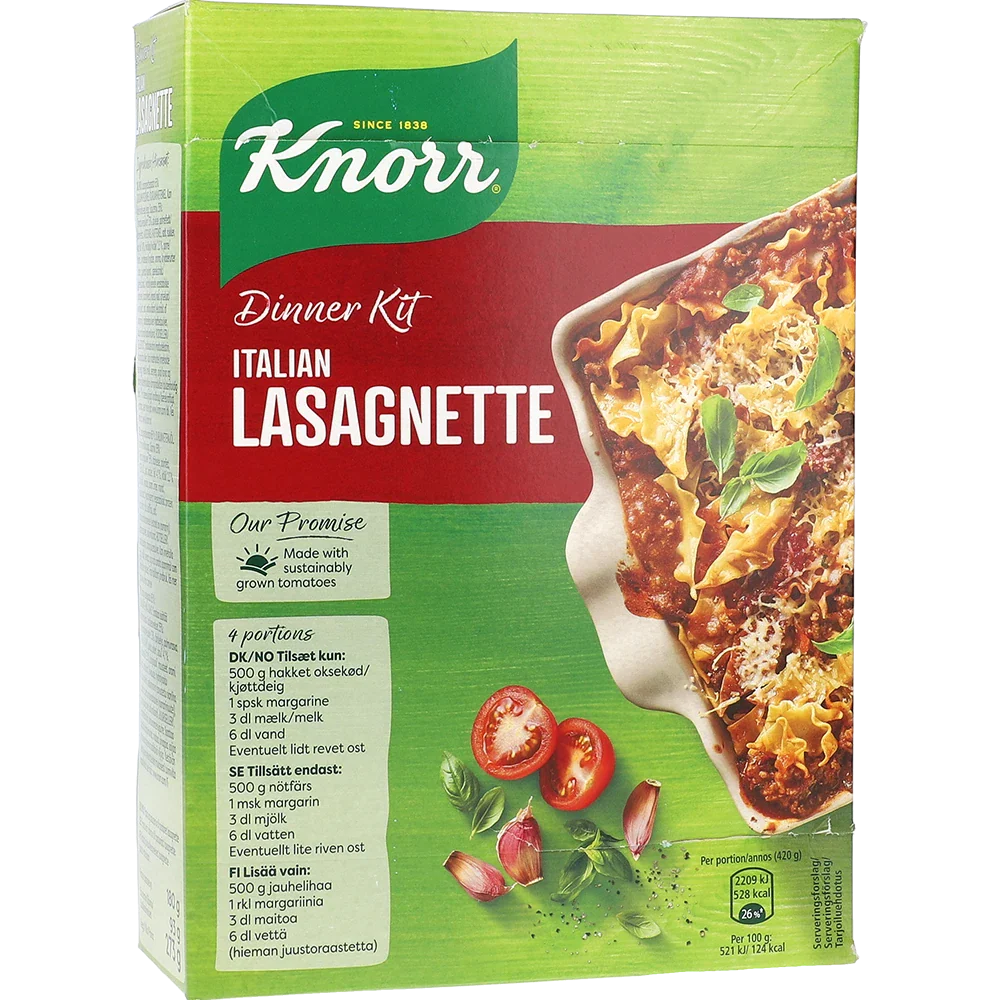 Knorr Middagskit Lasagnette