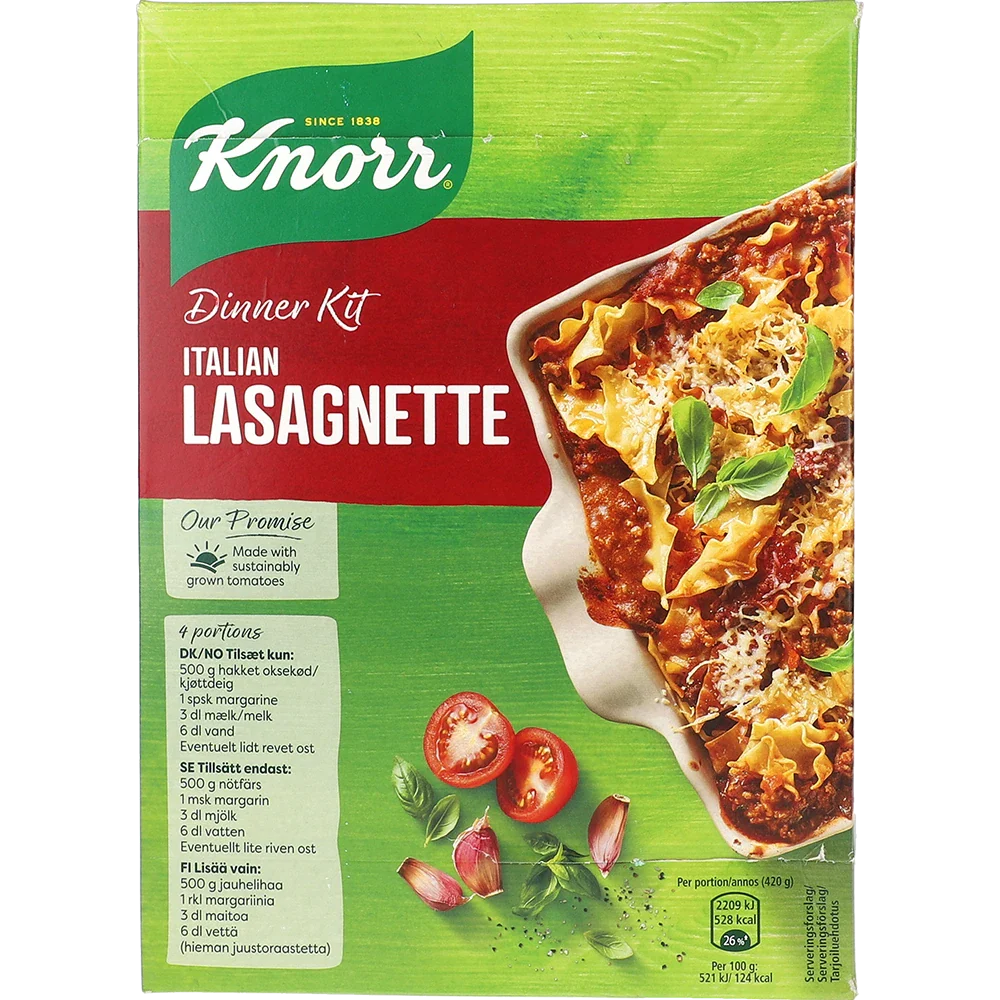 Knorr Middagskit Lasagnette