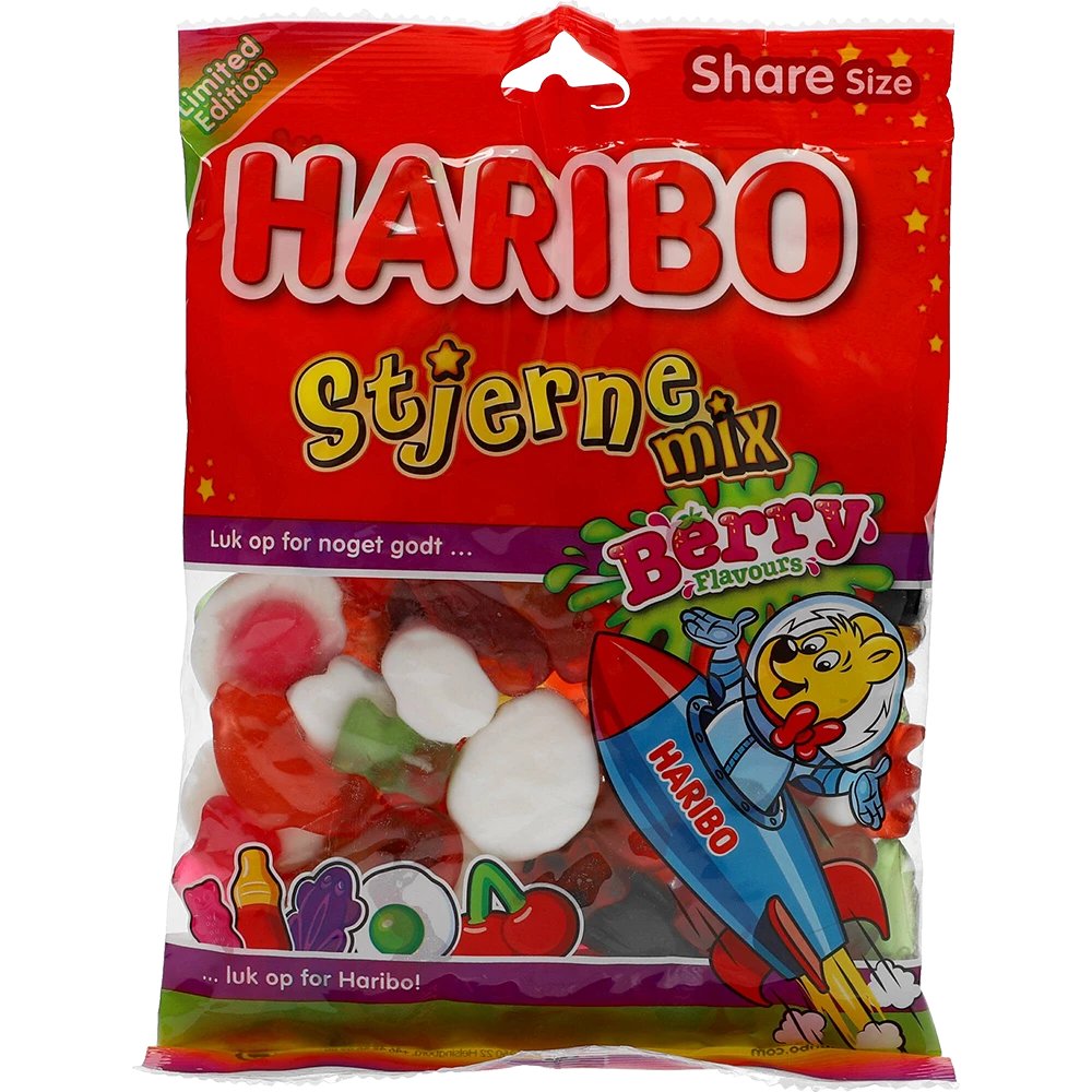 Haribo DK Stjerne Mix Bær