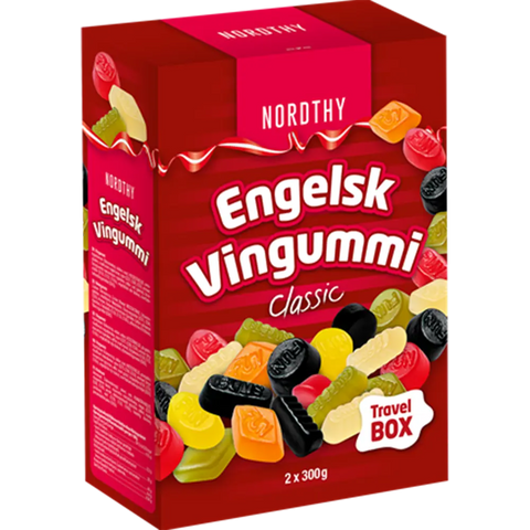 Nordthy Travel Box Engelsk Vingummi Slik & Dagligvarer