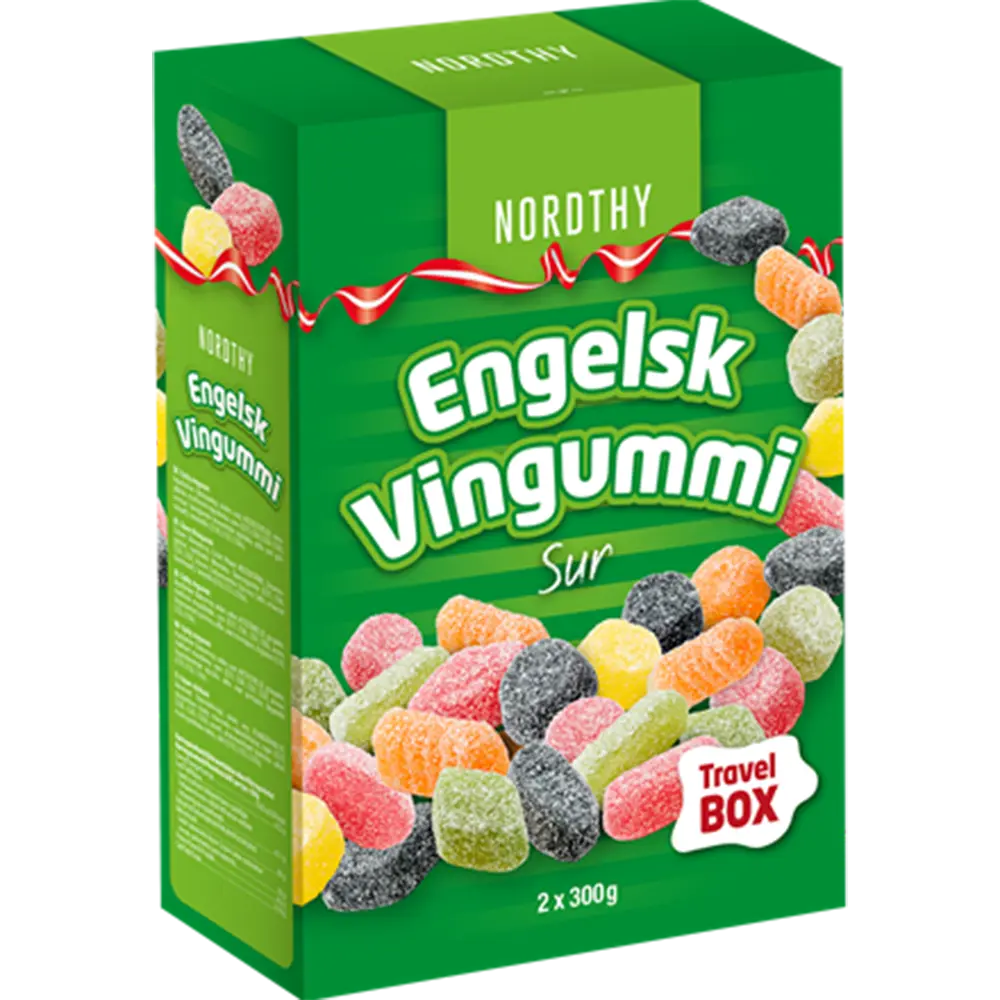 Nordthy Rejseboks Sure Engelske Vingummi