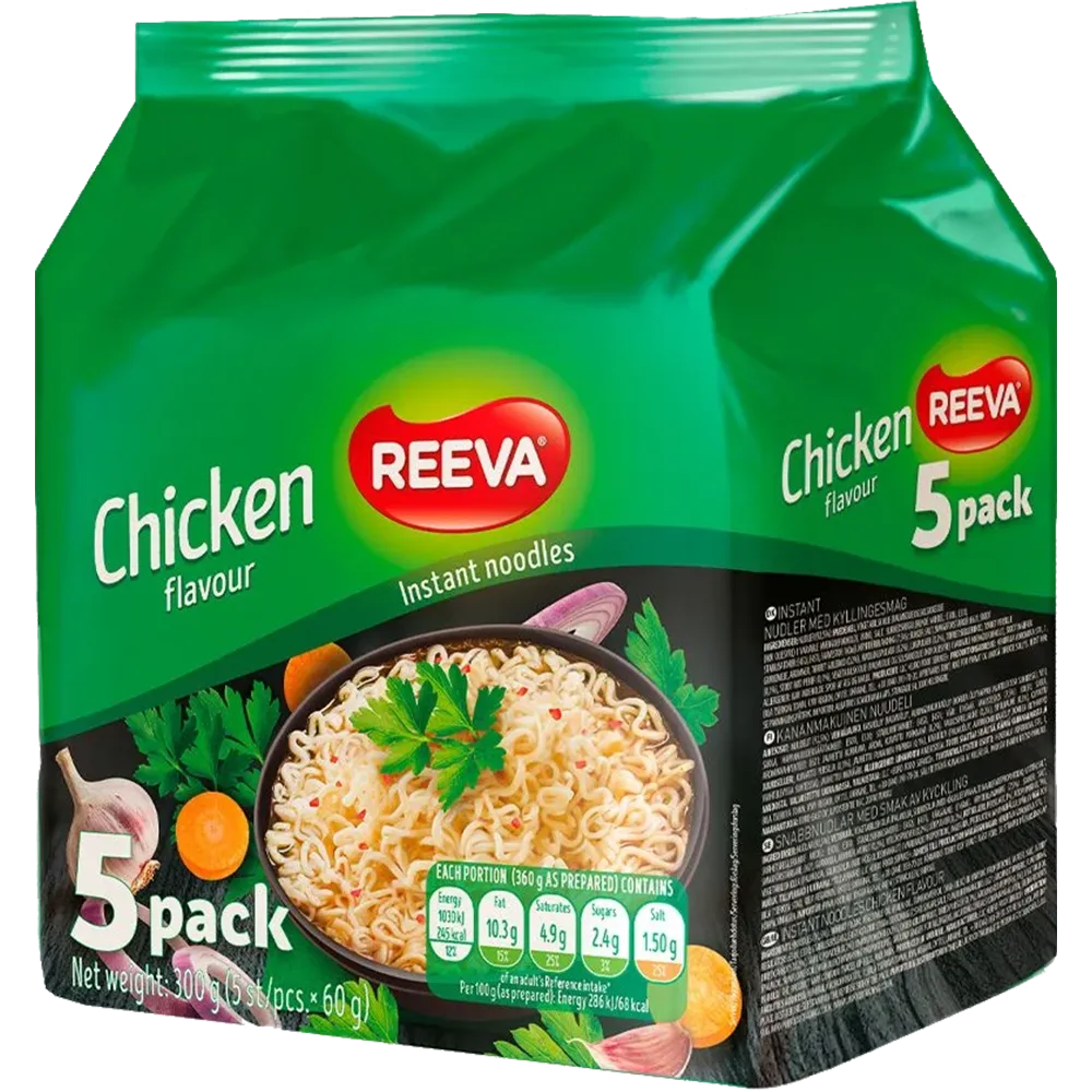Reeva Bag 5-Pack Instant Nudler Chicken