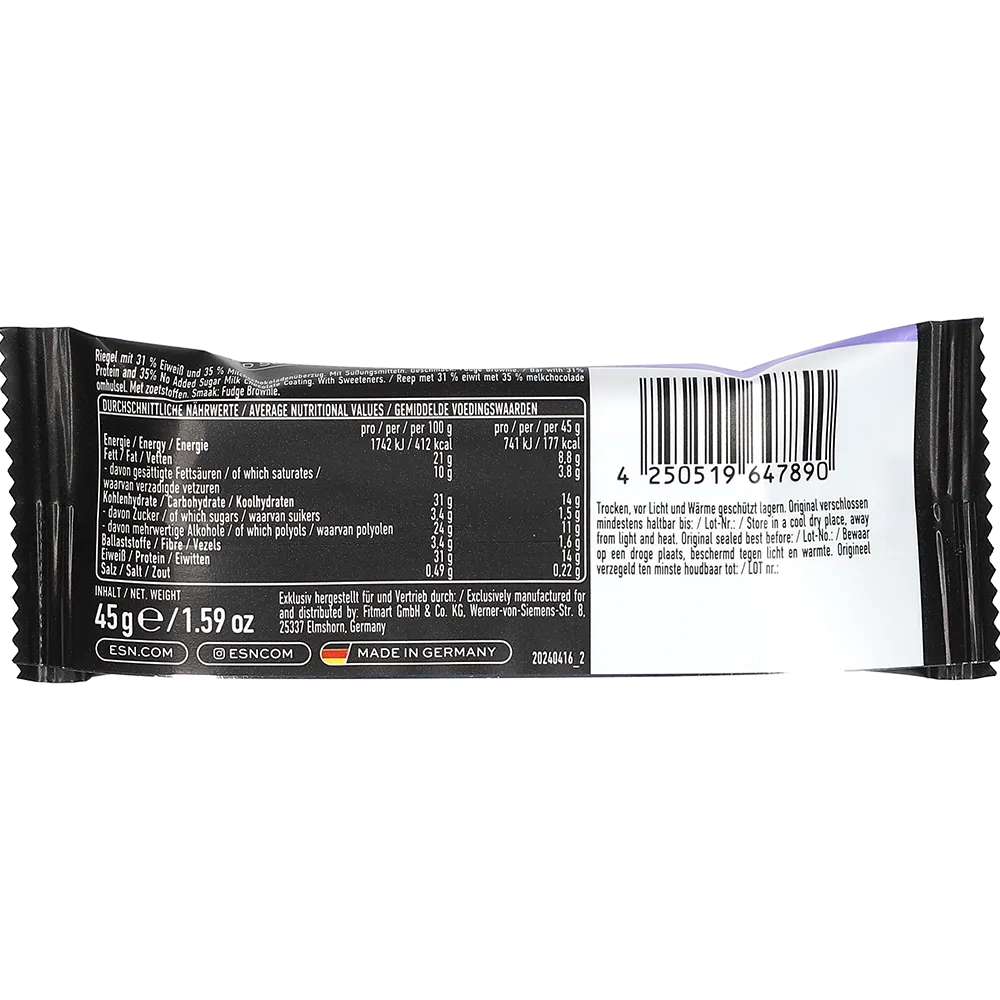 ESN Protein Designer Bar Fudge Brownie