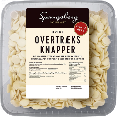 Spangsberg Overtræksknapper hvid