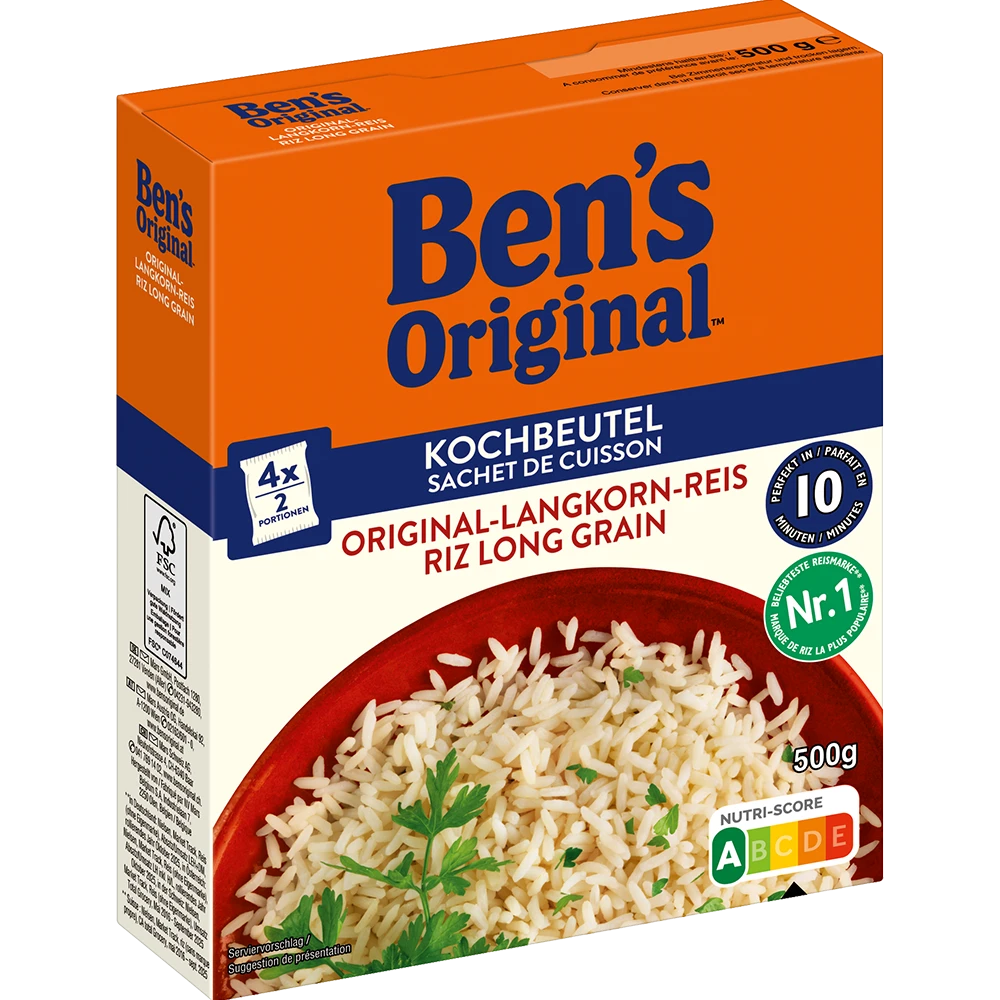 Ben's Original Langkorn-Reis 10 Min im Kochbeutel