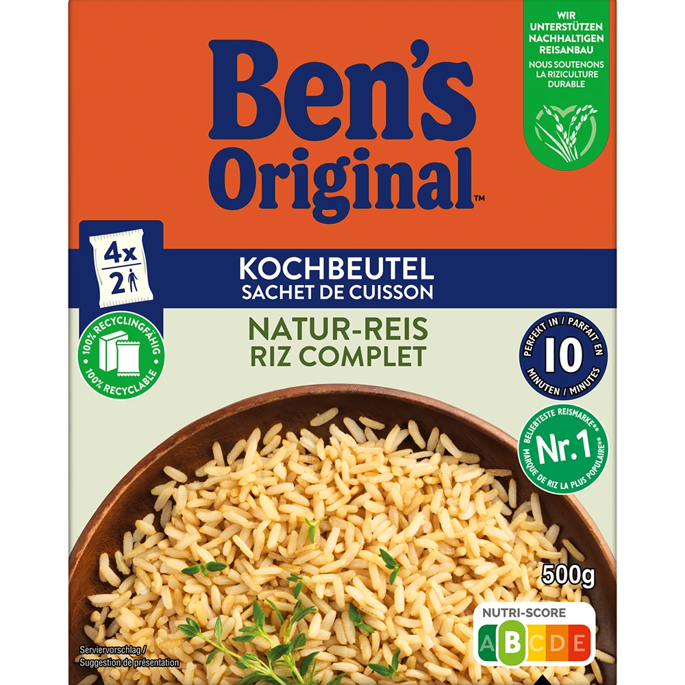 Ben's Original Natur-Reis 10 Min im Kochbeutel