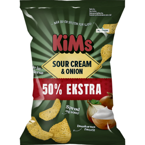 Kims +50% Sour Cream & Onion