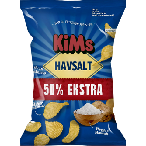 Kims +50% Havsalt Chips