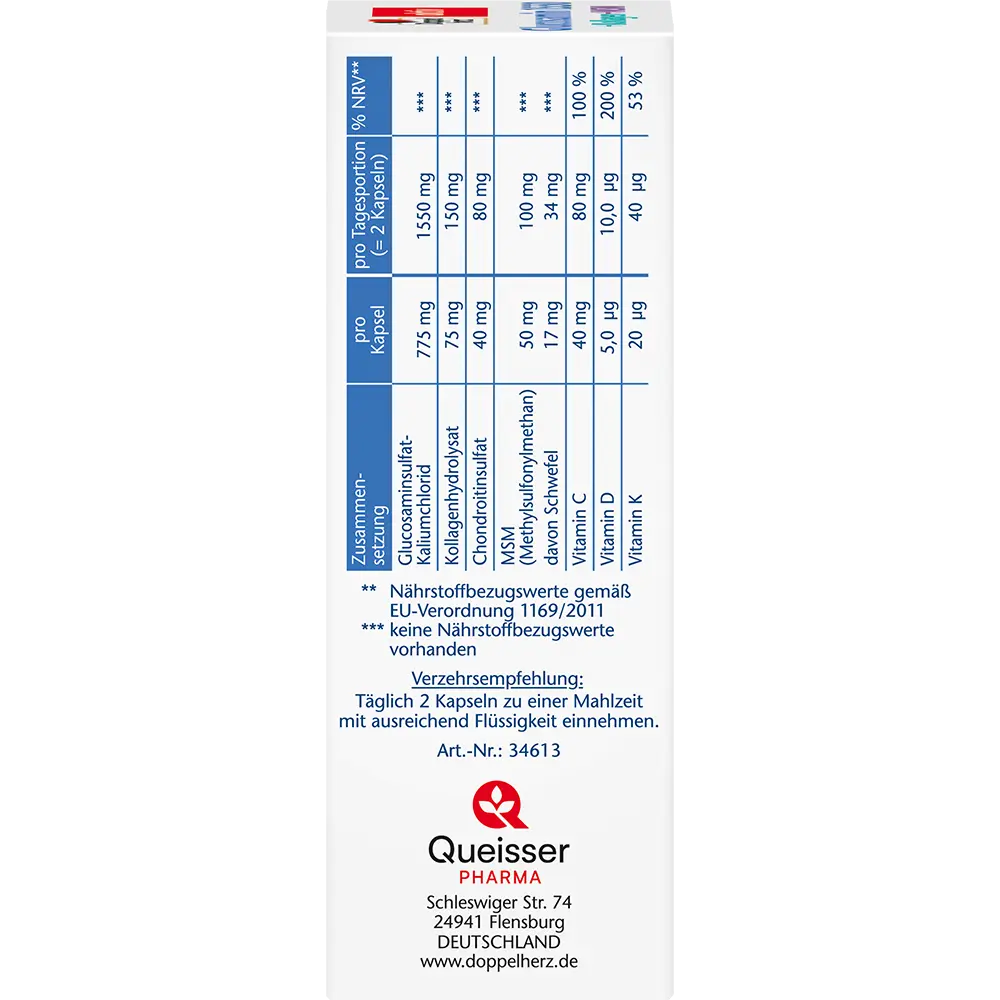 DH Glucos.1500+Kollagen, MSM, C-vitamin