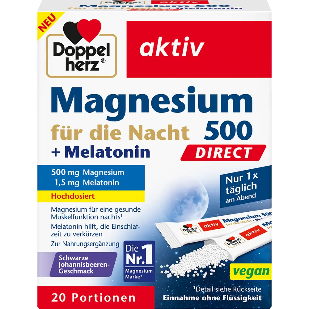DH Magnesium 500 för natten+Melaton. DIREKT