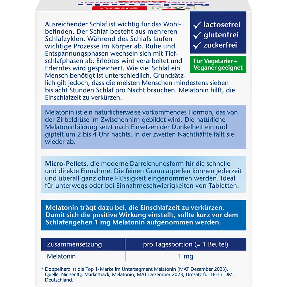 DH Melatonin Schneller Einschlafen Intense Direct