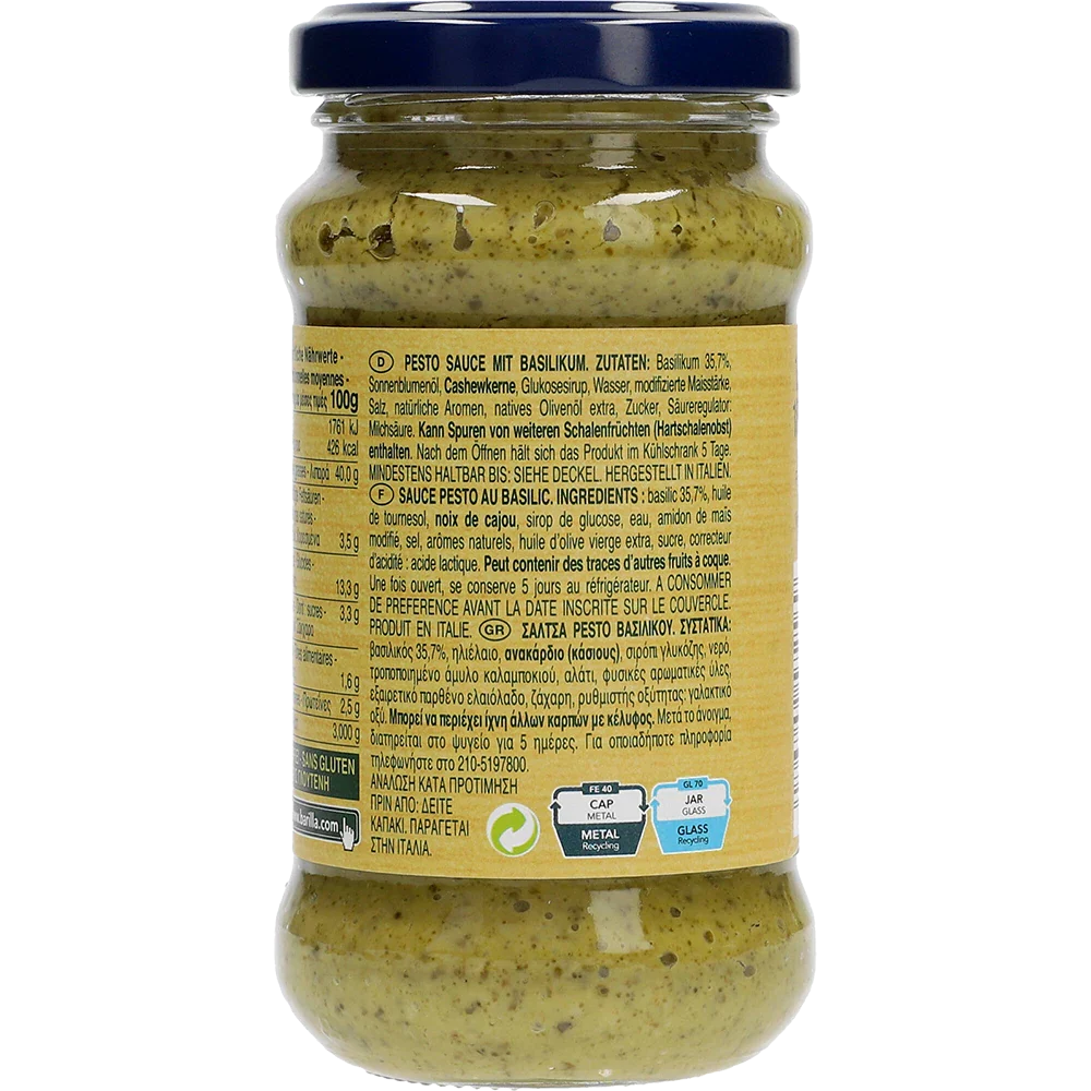 Barilla Pesto Basilikum Vegan