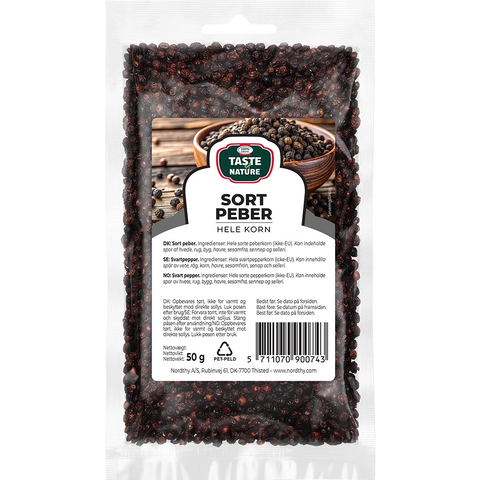 TON Peber sort hel