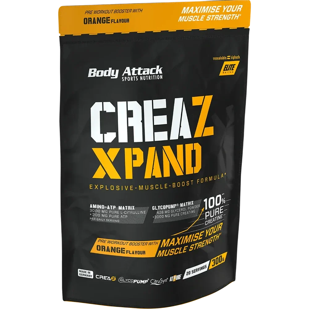 Body Attack Creaz Xpand Kreatin-Booster Appelsin