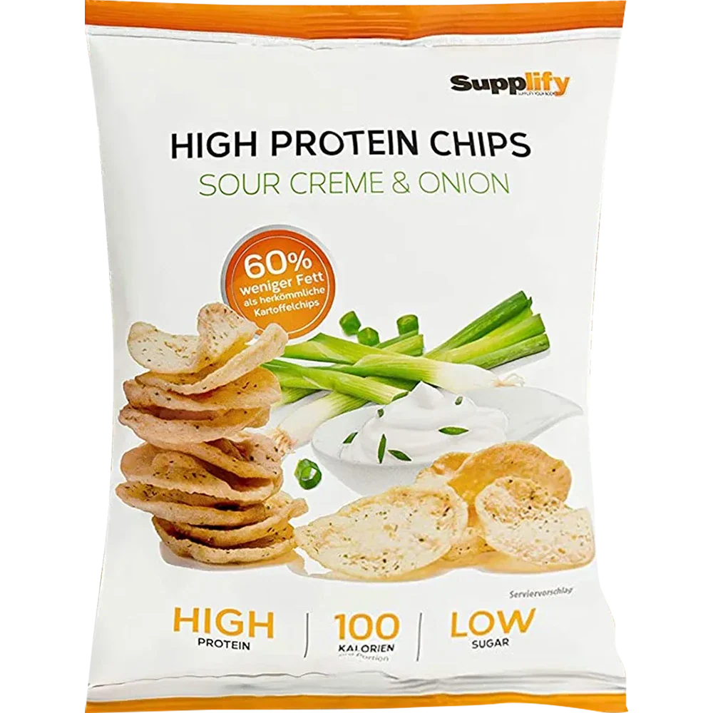 Supplify High Protein Chips Sour and Onion