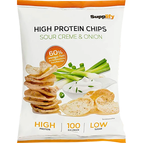 Supplify High Protein Chips Sour and Onion
