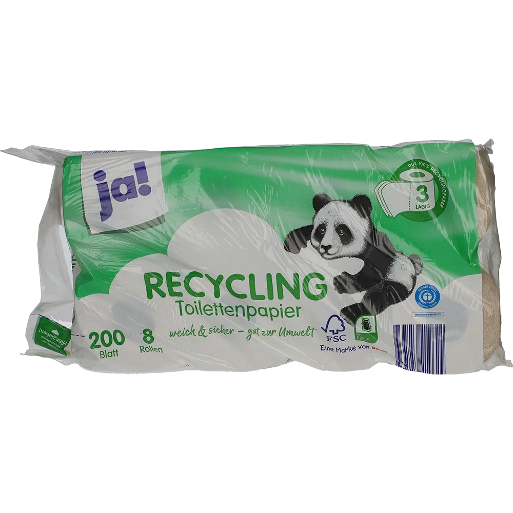 Ja! Toilettenpapir Hybrid 3-lags 200 ark