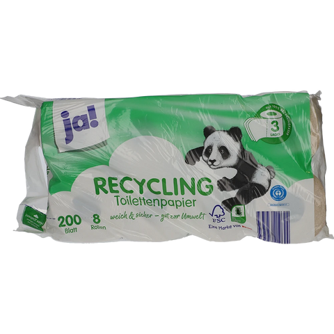 ja! Toilettenpapier Hybrid 3lagig 200 Blatt