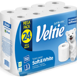 Veltie Toilettenpapier White 24x150Blatt 3lg 16,5m