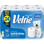 Veltie Toilettenpapier White 24x150Blatt 3lg 16,5m