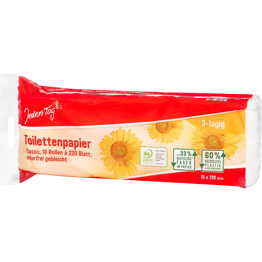 Jeden Tag Toiletpapir 3-lags 200 ark