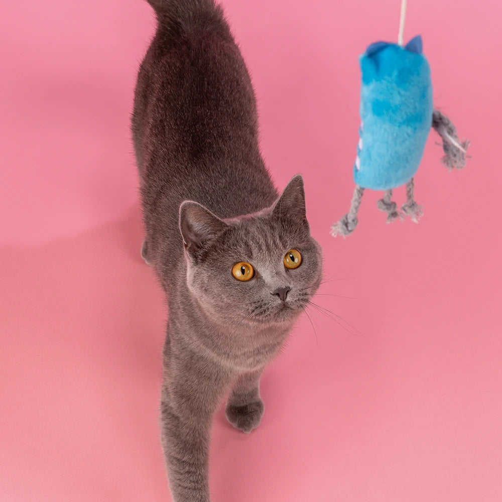 JP Spielangel Katze Kunststoff/Polyester 47 cm