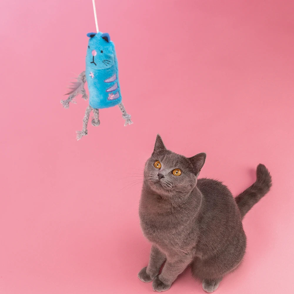 JP Spielangel Katze Kunststoff/Polyester 47 cm