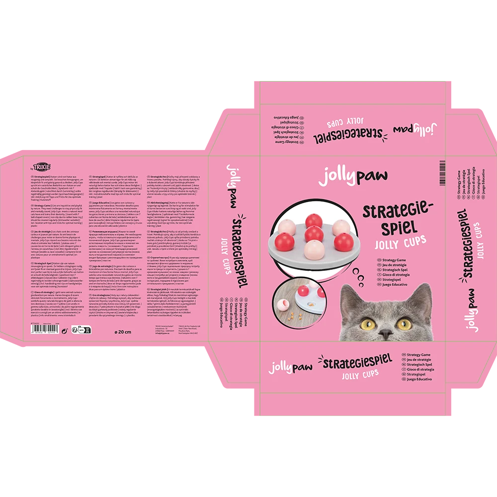 JP Strategie-Spiel Jolly Cups für Katzen 20cm