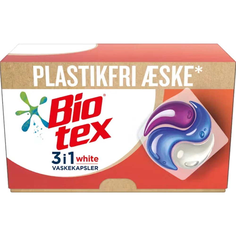 Biotex Vaskekapsler 3i1 Kulørt 12 vaske