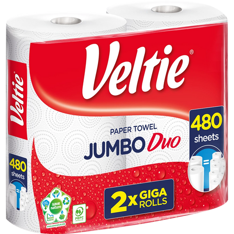 Veltie Küchenrolle Jumbo Duo 2x240Blatt 2lg
