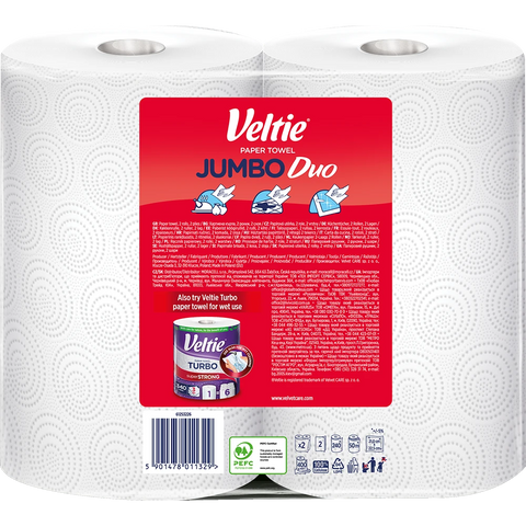 Veltie Küchenrolle Jumbo Duo 2x240Blatt 2lg