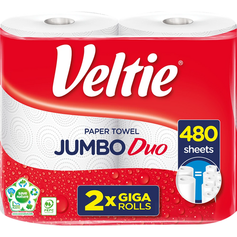 Veltie Küchenrolle Jumbo Duo 2x240Blatt 2lg