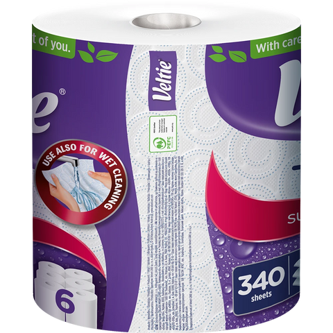 Veltie Küchenrolle Turbo 1x340Blatt 3lg