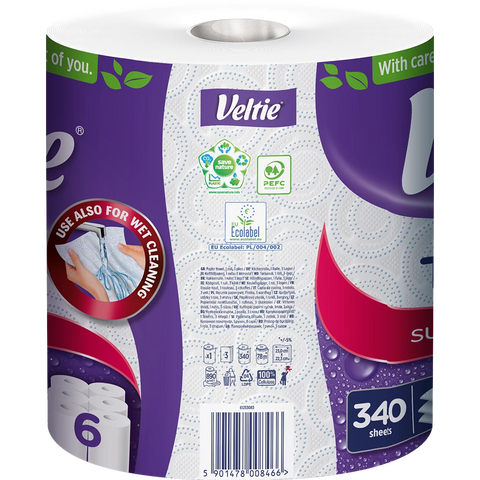 Veltie Küchenrolle Turbo 1x340Blatt 3lg