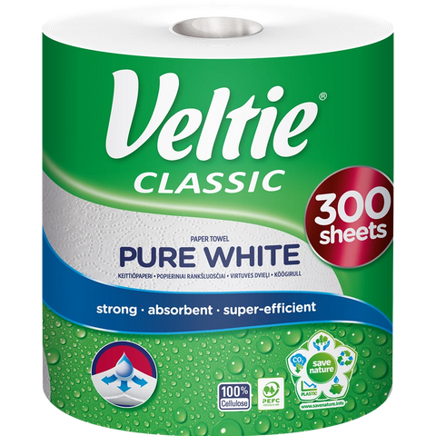Veltie Küchenrolle Pure White 8x52Blatt 2lg