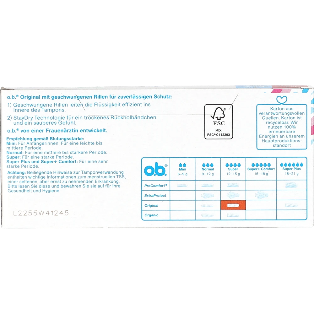 OB Tampons Original Super