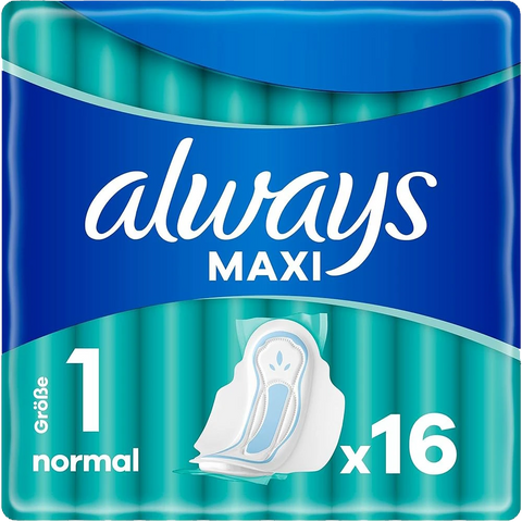 Always Maxi Binde Normal m. Flügel 16er, Gr. 1