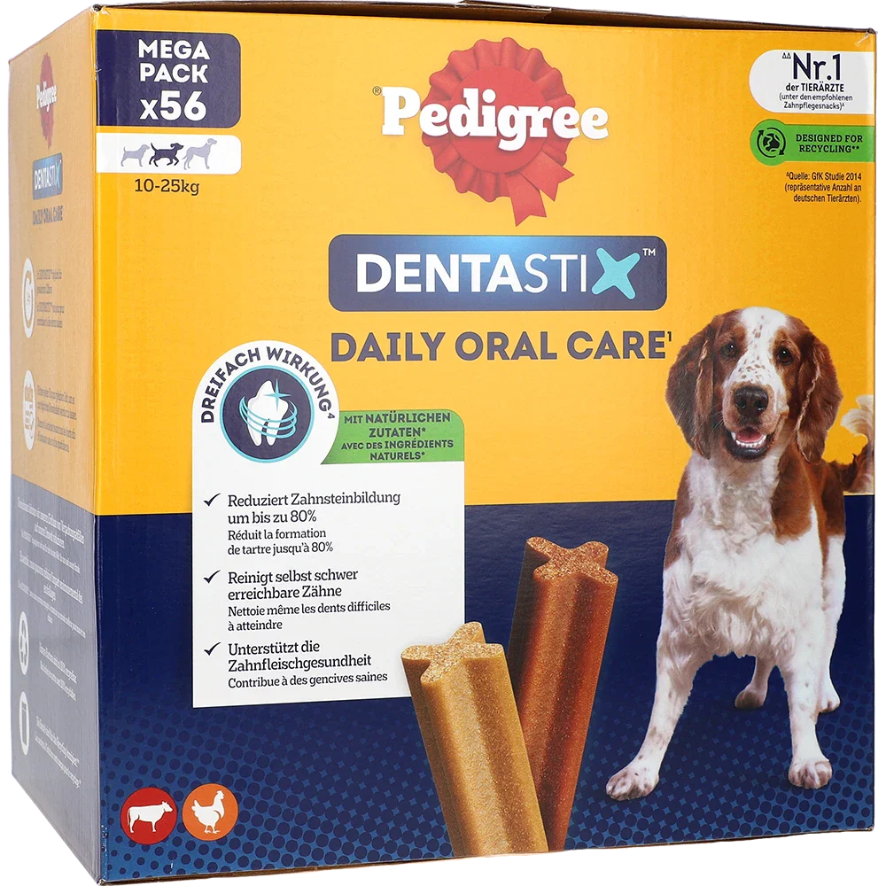 Pedigree DentaStix MP til mellemstore hunde, 56 stk.