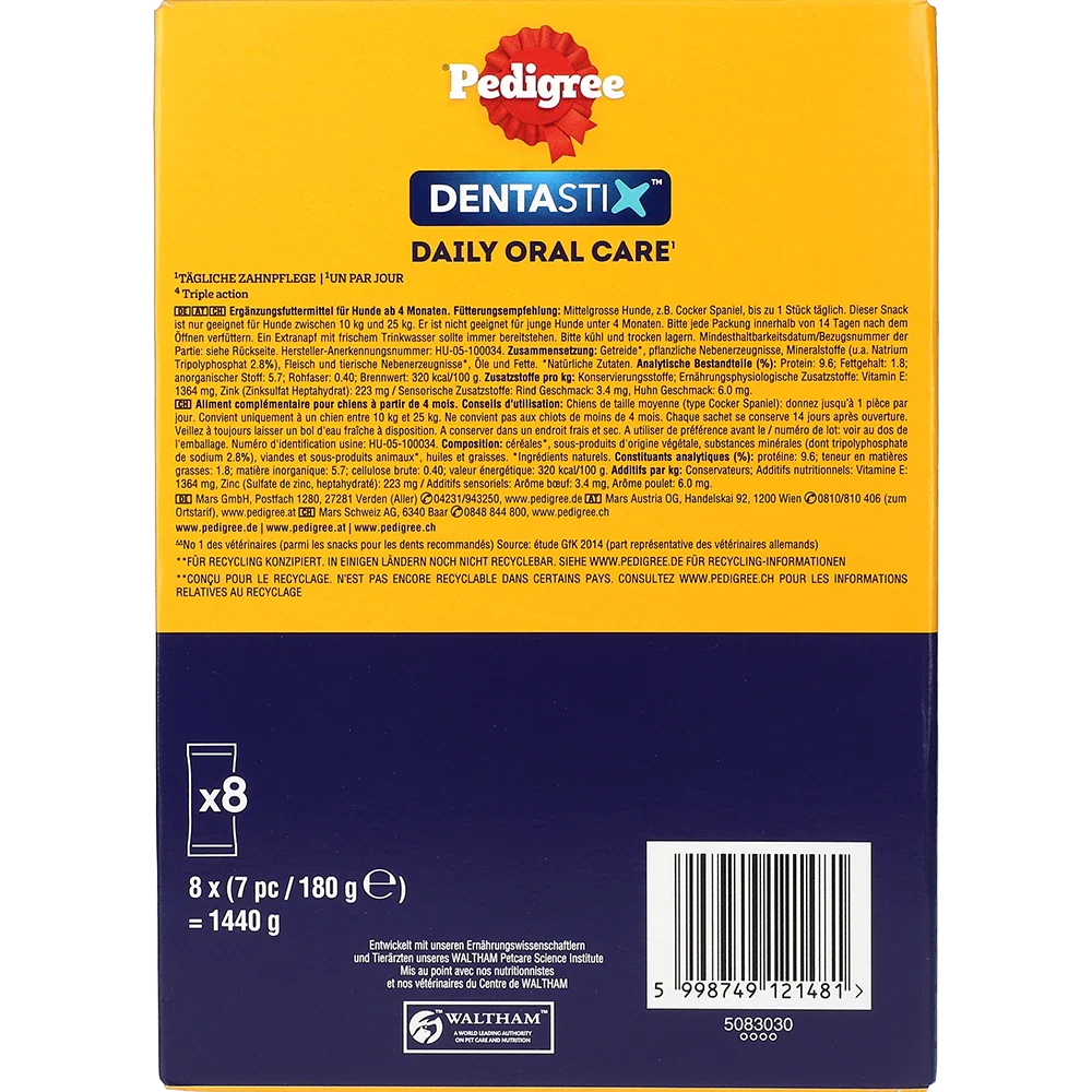 Pedigree DentaStix MP til mellemstore hunde, 56 stk.