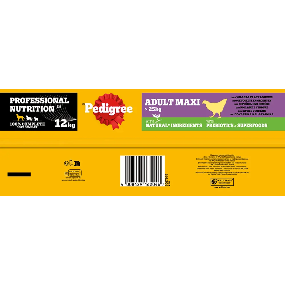 Pedigree PN Adult Geflügel und Gemüse > 25kg Maxi