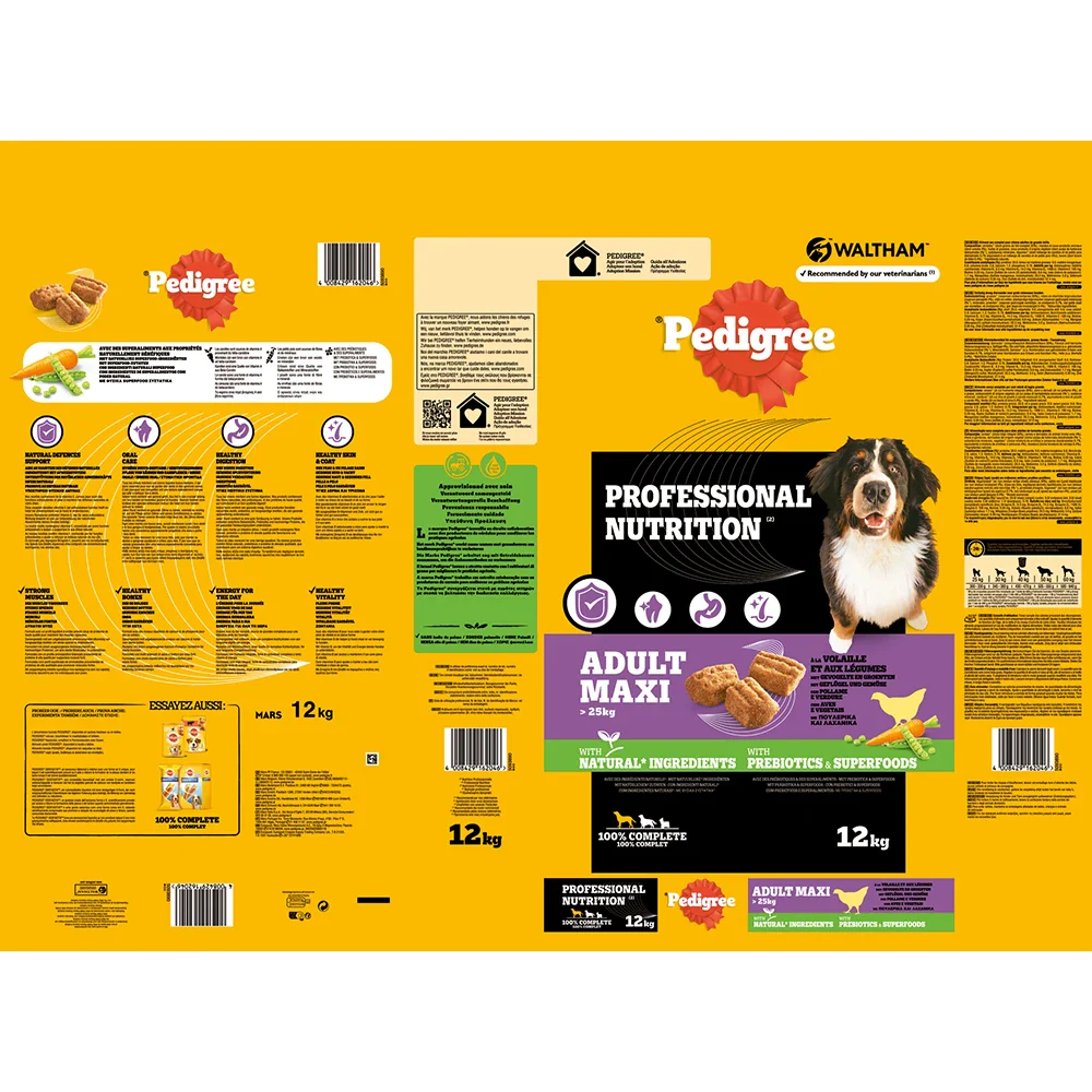Pedigree PN Adult Geflügel und Gemüse > 25kg Maxi