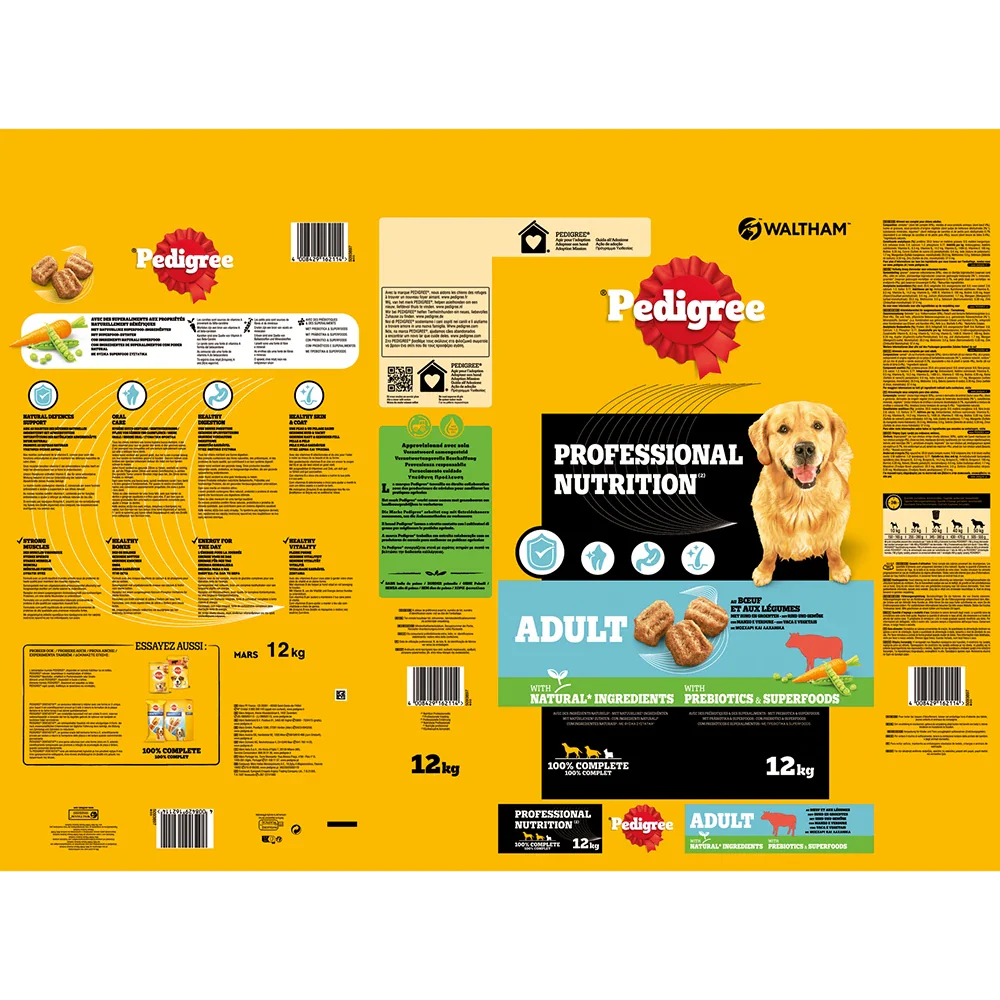 Pedigree PN Adult Rind und Gemüse