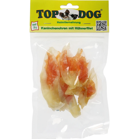 Top Dog Kaninchenohren mit Huhn