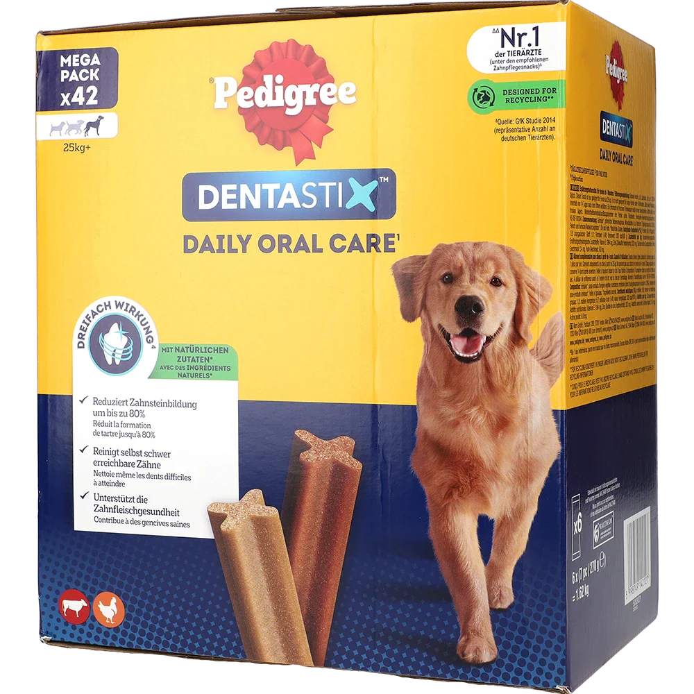 Pedigree DentaStix MP til store hunde, 42 stk.