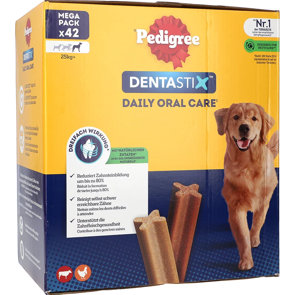 Pedigree DentaStix MP til store hunde, 42 stk.
