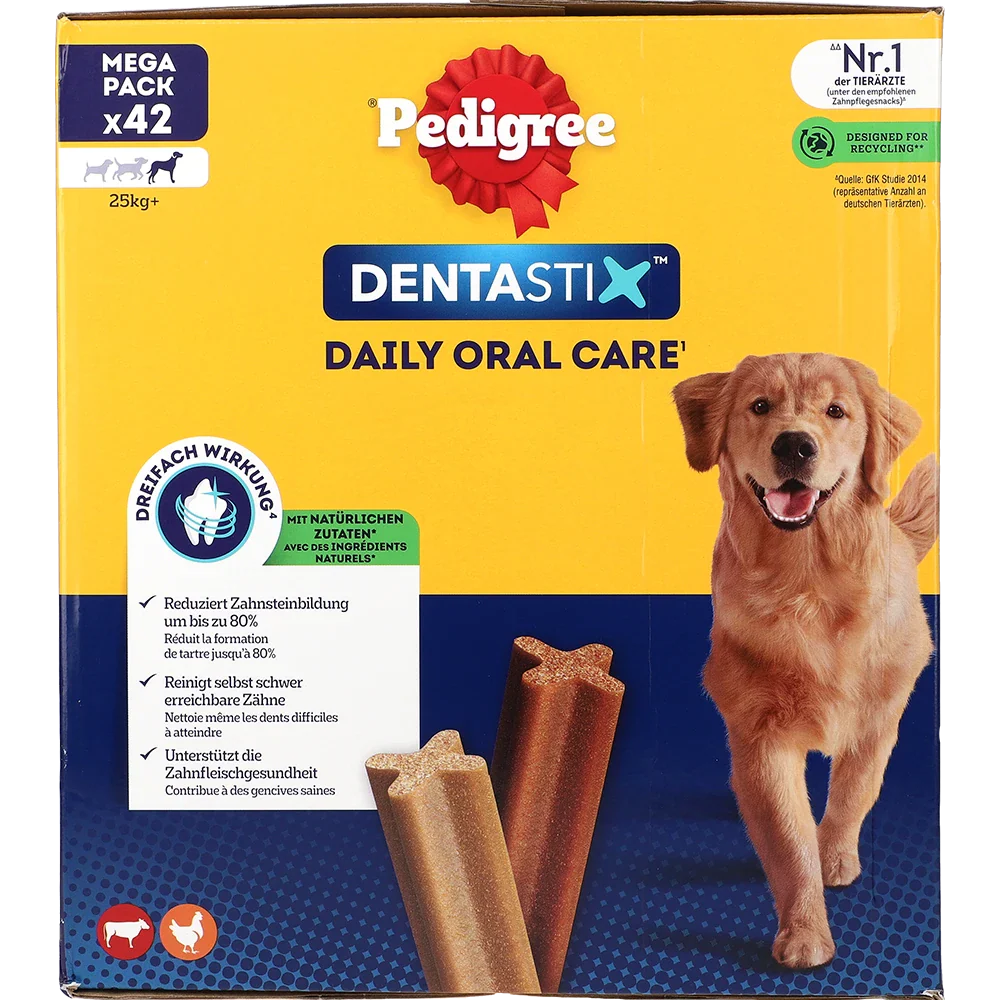 Pedigree DentaStix MP til store hunde, 42 stk.