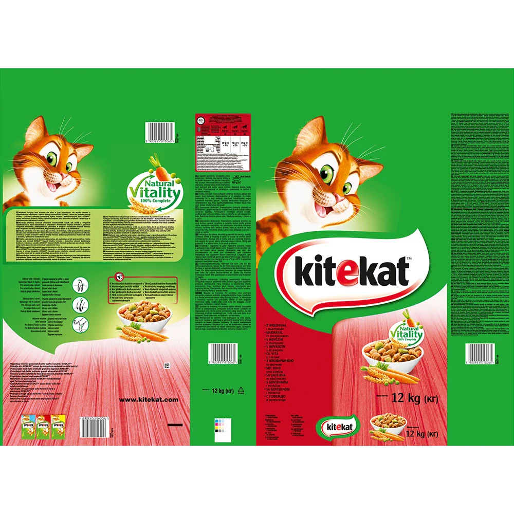 Kitekat Tørfoder med Oksekød & Grøntsager