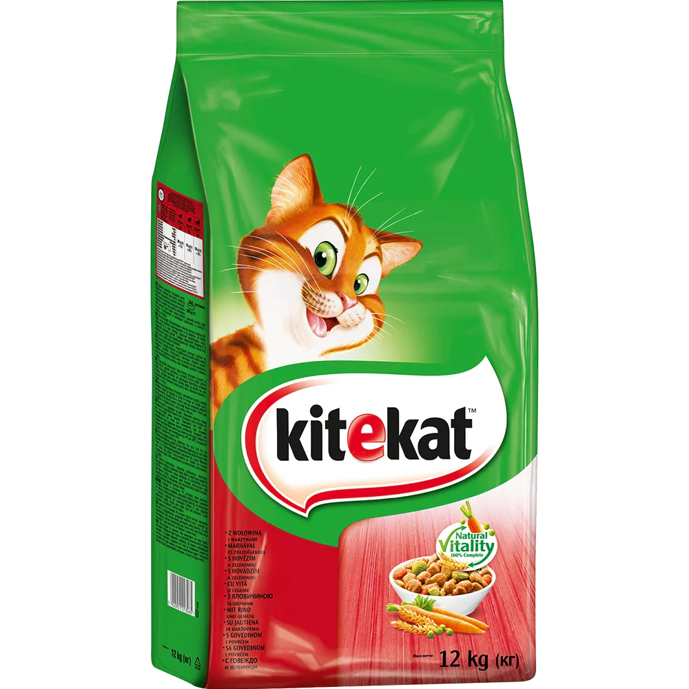 Kitekat Tørfoder med Oksekød & Grøntsager